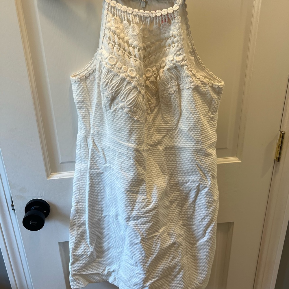 Lilly Pulitzer White Halter Neck Dress